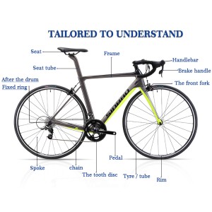 Online Exporter Made in China 700c Cycles Road Bicycle Super Light Chinese Carbon  Bicycle OEM Road Bike Complete with Steel Disc Brake