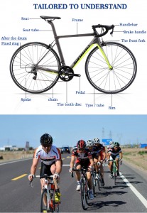 Online Exporter Made in China 700c Cycles Road Bicycle Super Light Chinese Carbon  Bicycle OEM Road Bike Complete with Steel Disc Brake